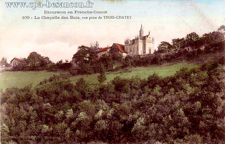 Excursion en Franche-Comté - 109 - La Chapelle des Buis, vue prise de TROIS-CHATEY
